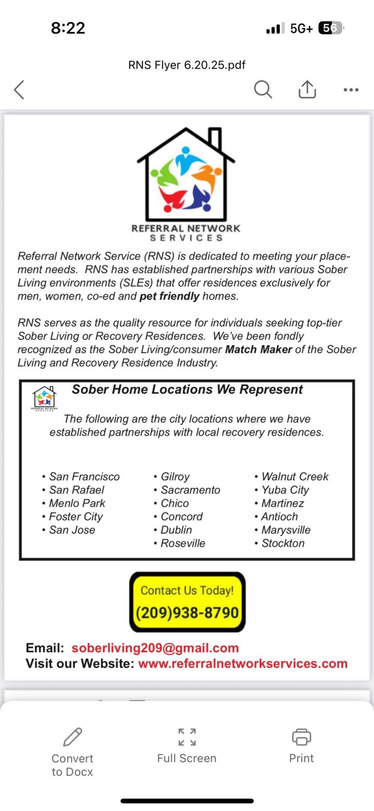 RNS Sober Living Network 768x1665